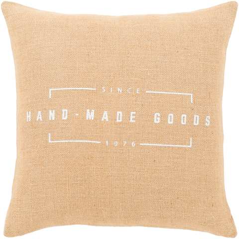 Handmade Goods Printed Jute Pillow - Herringbone and Company