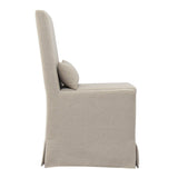 Sandaro Slipcovered Dining Chair Armless SET OF 2 - Herringbone and Company