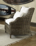 Tanner Kubu Gray Rattan Lounge Chair - Herringbone and Company