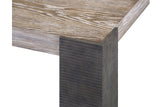 Cazzman Rectangular Wood and Carved Metal Leg Dining Table - Herringbone and Company