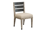 Briana Custom Wood and Iron Dining Chair with Arm - Herringbone and Company