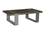Mandaro Wood and Steel Coffee Table - Herringbone and Company