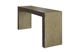 Gibrial Oak and Hammered Iron Console Table - Herringbone and Company