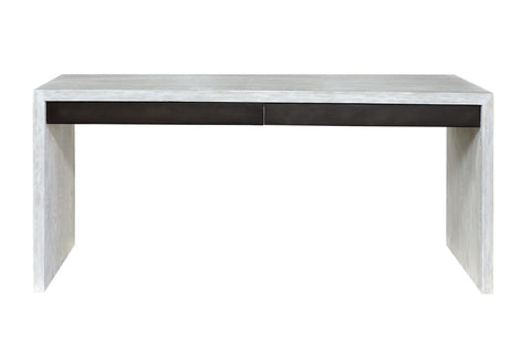 Savan Oak Desk with Custom Steel Drawers - Herringbone and Company