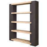 Barcella Wood and Steel Hand Made Bookcase - Herringbone and Company