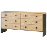 Calebra Custom Wood and Hammered Steel Dresser - Herringbone and Company
