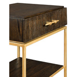 Amelie Wooden Nightstand with custom hand-made hardware - Herringbone and Company