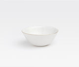 Julietta Classic White with Gold Leaf Edge Dinnerware collection - Herringbone and Company