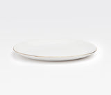 Julietta Classic White with Gold Leaf Edge Dinnerware collection - Herringbone and Company