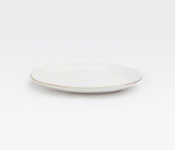 Julietta Classic White with Gold Leaf Edge Serving Platters - Herringbone and Company