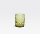 Aeron Olive Vintage Patterned Glassware - Herringbone and Company
