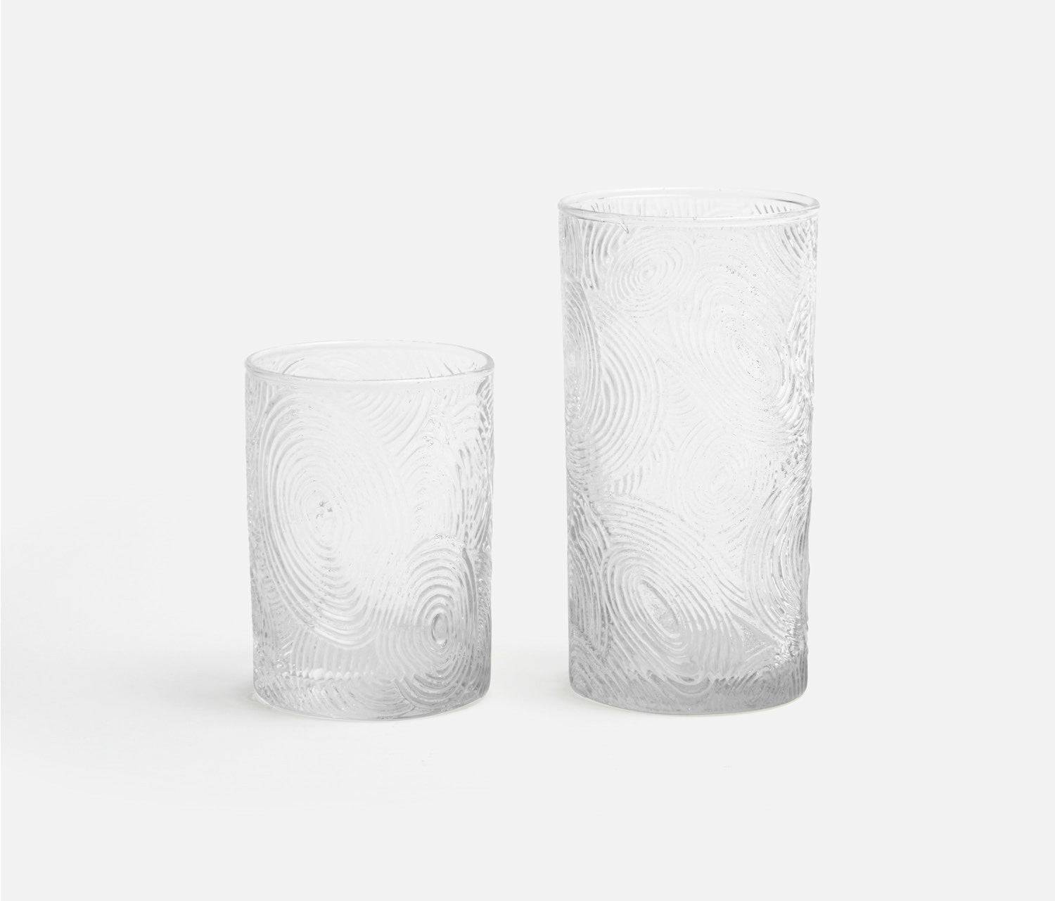 Alyssa Clear Patterned Glassware