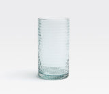 Duncolm Blue Gray Patterned Glassware - Herringbone and Company