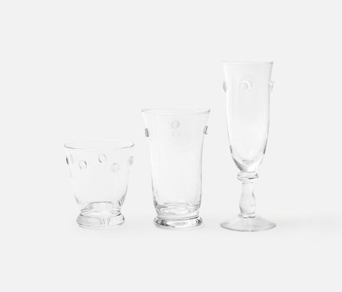 Lucy Delicate Dots Clear Glassware - Herringbone and Company