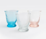 Pierce Soft Swirl Patterned Clear Glassware Set - Herringbone and Company