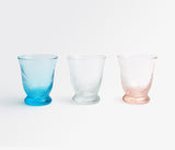 Pierce Soft Swirl Patterned Blue Glassware Set - Herringbone and Company