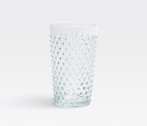 Clear Hobnail Drinking Glass