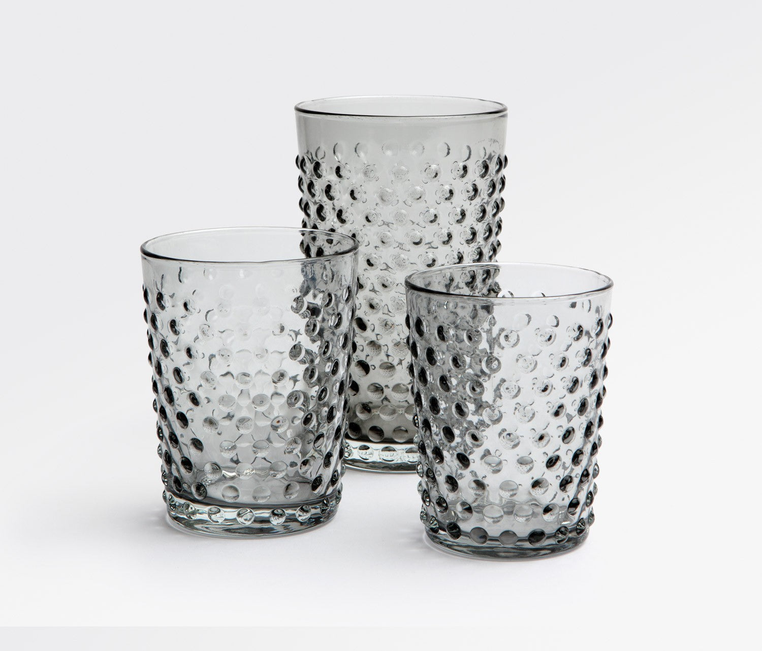 Clear Highball Drinking Glasses Set of 6 Fancy Cups 11 Oz with Diamond  Pattern