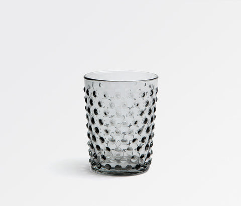 Solia Classic Hobnail Gray Glassware - Herringbone and Company