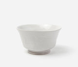 Carra Footed White Serving Bowls - Herringbone and Company