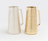 Milo Matte Silver Etched Pitcher - Herringbone and Company
