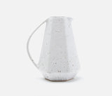 Pavi Geometric Salt and Pepper Glazed Pitcher - Herringbone and Company
