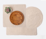 Margaret Cotton Canvas Flax Placemat SET - Herringbone and Company