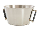 Vallia Nickel Silver and Onyx Champagne / Ice Bucket MULTIPLE COLORS AVAIL. - Herringbone and Company