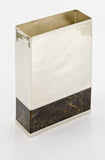Salma Nickel Silver and Onyx Tall Rectangular Flower Vase MULTIPLE COLORS AVAIL. - Herringbone and Company