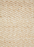 Himalaya Diagonal Weave Cream Jute Rug - Herringbone and Company