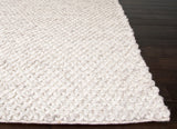 Scandinavia Dalta Chunky Knit Crisscross Woven Wool Rug - Herringbone and Company