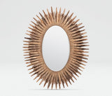 D'tella Oval Gold wash Mirror - Herringbone and Company