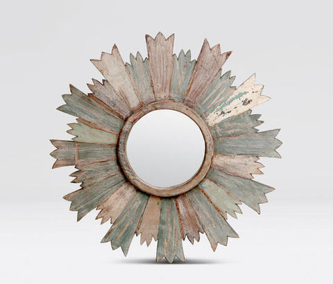Kaysey Reclaimed Wood Mirror - Herringbone and Company