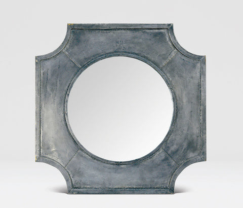 Louis Aged Zinc Mirror - Herringbone and Company