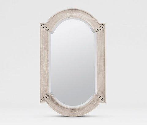 Oden Aged and Washed wood Mirror - Herringbone and Company