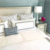 Minna Small Silvered Wood and Antique Mirror Nightstand - Herringbone and Company