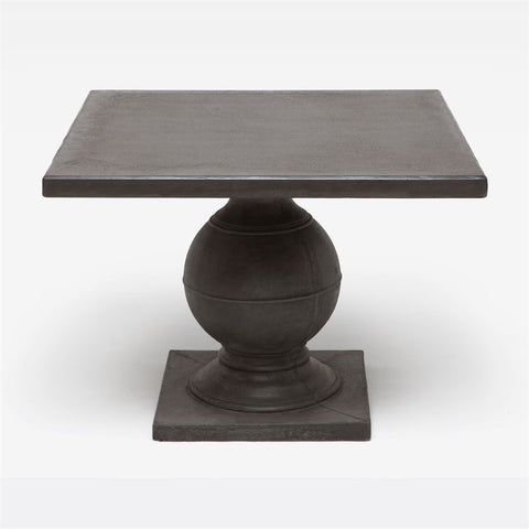 Cybill Dark Charcoal Concrete Square Outdoor Dining Table