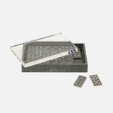 Travessa Shagreen Dominos Game Set  3 COLORS AVAIL.