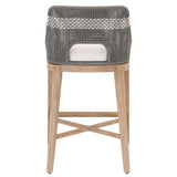 Taippe Grey with White Stripe Rope Barstool